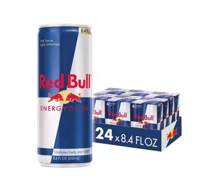 สำหรับเครื่องดื่มชูกำลังคาร์บอเนตปราศจากน้ำตาล8.4ลอย6ซอง4กระป๋อง (แพ็ค24) คาเฟอีนทอรีนบีวิตามินสีแดง80มก. - Product Image 1