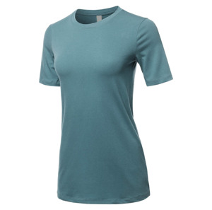 2023 verano 100% Camiseta de algodón Mujer Color sólido suave camisetas femeninas Casual de gran tamaño liso manga corta mujeres Crop Tops camisetas - Product Image 2