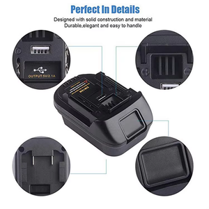 Adaptador Universal de Batería de 18V para Herramientas Eléctricas, Puerto USB, Intercambio de Baterías de Litio, Herramientas Inalámbricas, Material ABS - Product Image 3