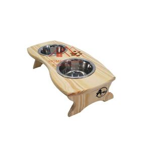 2024 nouvelle conception de haute qualité en bois naturel chat chien bol support Top qualité pour animaux de compagnie chien nourriture servant bol de l'Inde - Product Image 1