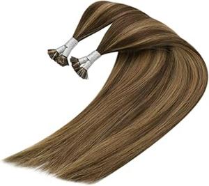 Top Qualité Cheveux Vendeur Cuticule Aligné Extrémités Épaisses Surligné Remy Extensions de Cheveux Pas Cher Pointe Plate Cheveux Raides Perruque Non Transformés - Product Image 1