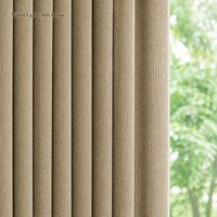 Tissu de rideau jacquard à rayures verticales teintes, occultant à 70-90%, en chenille personnalisée, écologique, pour fenêtre de chambre