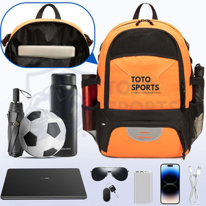 Bolsa de Baloncesto de Poliéster Ligera, Cómoda, Colorida, Transpirable, con Cierre de Cremallera Suave, Ajustable en los Hombros, con Logotipo Personalizado - Product Image 4