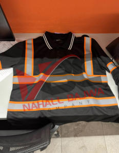 Camiseta reflectante de manga corta de seguridad de alta visibilidad, ropa de trabajo impermeable y de secado rápido con logotipo personalizable - Product Image 2