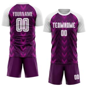 Conjunto de Camiseta de Fútbol Morada para Hombre, Uniforme de Fútbol Personalizado para Deportes de Equipo con Nombre y Número Personalizados - Product Image 1