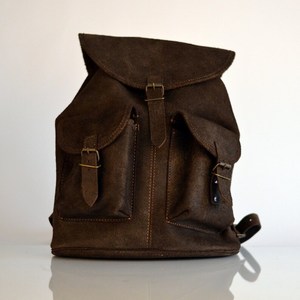 Nueva llegada de la vendimia de cuero lavado mochila de gran capacidad suave senderismo mochila Forro de algodón con cremallera duradera al por mayor de La LBP-0153 - Product Image 5