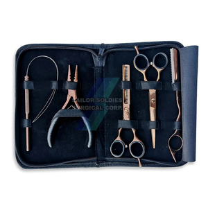 Pinces d'extension de cheveux de qualité professionnelle très vendues, kit d'outils d'extension de cheveux en acier inoxydable pour outil capillaire - Product Image 5