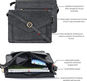 Vente en gros OEM sacs fourre-tout stylisés pour femmes sacs à main en cuir véritable avec décoration imprimée logo accessoires pour utilisation toute la journée - Product Image 3