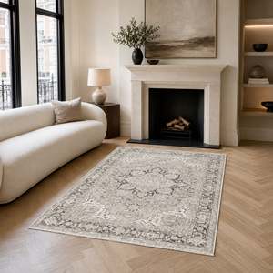 Tapis traditionnel lavable en chenille RWK3043403 <span class=keywords><strong>Kula</strong></span> Pewter de Rug Weavers, disponible en 10 tailles, vente en gros et dropshipping - Product Image 1