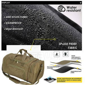 OEM Service Factory <b>Sale</b> <b>Travel</b> Gym <b>Bag</b> Canvas Casual Water Resistant Large Capacity High Quality Material - Product Image 3