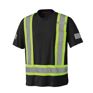 เสื้อเชิ้ตแขนยาว Hi Vis Viz สูงมองเห็นเสื้อยืดทํางานเพื่อความปลอดภัยแขนยาว - Product Image 1