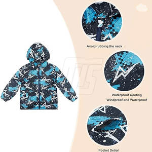 Veste coupe-vent pour enfants, vêtements d'extérieur légers et élégants, veste coupe-vent pour garçons et filles, à porter au quotidien - Product Image 2