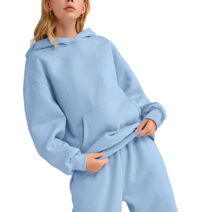 Sudadera con capucha de gran tamaño para mujer Parche de corazón Parejas Sudaderas con capucha Sudaderas Heavyweight Pullover Sudadera con capucha de manga larga para mujer - Product Image 4