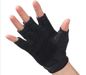Guantes de Halterofilia de Medio Dedo de Cuero Genuino de la Mejor Calidad Profesional GAF, Guantes de Gimnasio para Entrenamiento Físico para Hombres y Mujeres - Product Image 4