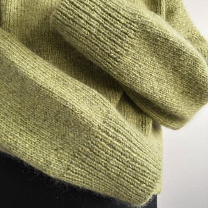 Alphatek suéteres de punto unisex de Oliva de calidad superior Fabricante Suéteres personalizados proveedor - Product Image 6