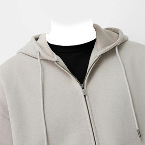 Conjuntos Deportivos Casuales de Verano para Hombre, con Cremallera, de Felpa, con Hombros Caídos, Sudadera con Capucha, Pantalones Deportivos, 100% Algodón, Alta Calidad - Product Image 3