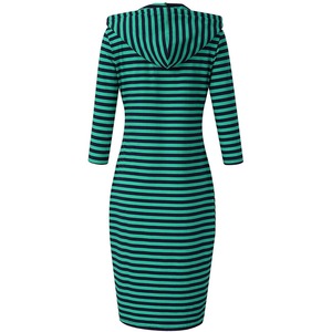 Personalizado de manga corta Casual hasta la rodilla señoras vestidos de carrera precio barato algodón suelto Oficina mujeres vestidos de carrera - Product Image 5