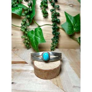 Randy Boyd Royston Fashion <b>Cuff</b> <b>Bracelet</b> with Turquoise & Sterling <b>Silver</b> Elegant Accessory - Product Image 1