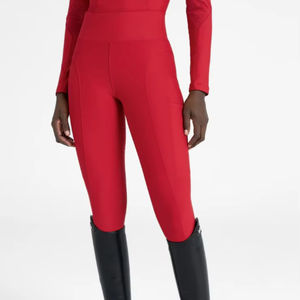 Leggings de equitación para mujer al por mayor, con asiento completo de silicona antideslizante, panel de malla, spandex, diseño personalizado - Product Image 1