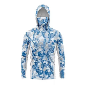 Nouveau Style pêche à capuche hommes à manches longues respirant poisson Jersey léger pêche à capuche à vendre - Product Image 4