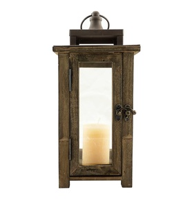 Vintage Mango <b>Wood</b> and Glass Candle <b>Lantern</b> Manufacturer and Exporter Antique Design Mango <b>Wood</b> and Glass Candle <b>Lantern</b> - Product Image 1