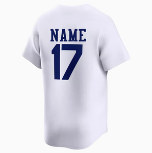Camiseta de Béisbol Juvenil Personalizada, Uniforme de Equipo Sublimado en Blanco, Ropa Deportiva de Manga Corta - Product Image 2