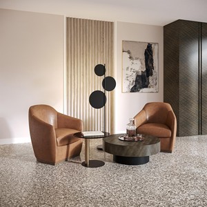Mesa de Centro Moderna con Tapa de Madera para Sala de Estar, Modelo Roma - Product Image 2
