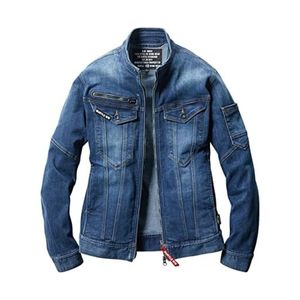 เสื้อแจ็คเก็ตทำงาน BURTLE 5001 ผ้าคอร์ดูร่าผสมเดนิมยืด ทนทาน ทรงเข้ารูป น้ำหนักเบา ชุดยูนิฟอร์มอุตสาหกรรม 男女兼用 แห้งเร็ว ป้องกันรังสียูวี - Product Image 3