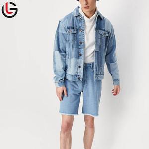 แจ็กเก็ตผ้ายีนส์สำหรับผู้ชายเสื้อแจ็กเก็ตผ้ายีนส์แบบเรียบง่ายสำหรับใส่กลางแจ้ง - Product Image 5