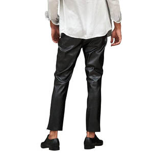 Best Quality High Waist Leather <b>Overalls</b> for Adults Water-Proof Breathable Straight Pattern Pants Nonwoven Wholesale Price - Product Image 2