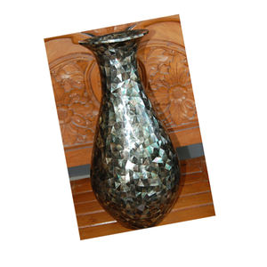 shell <b>vases</b> from mother of pearl <b>black</b> SEASHELL JEWELRY <b>Vases</b> seashell Motive <b>black</b> lip pearl shell - Product Image 3