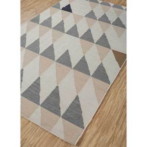 Tapis en laine tissée plate Indusbar Ivory, coton biologique, jacquard géométrique, rectangulaire, en jute, ADWL-13088 pour usage domestique - Product Image 2
