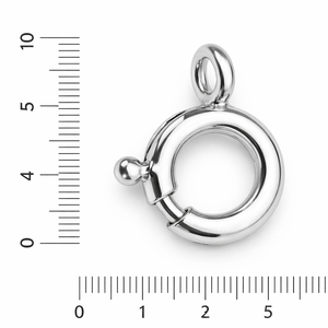 Cierre de Anillo de Resorte de Plata de Ley 925, Chapado, para Joyería, en Tamaños de 8mm, 12mm y 16mm, para Pulseras y Collares - Product Image 4