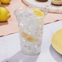 Vente en gros Tasses jetables en PET de différentes tailles de 12oz 16oz 24oz Tasse à café en PET transparente avec impression de logo personnalisé avec couvercles