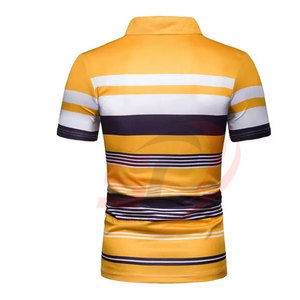 เสื้อโปโลแขนสั้นผ้าคอตตอนทรงสลิมฟิตเสื้อโปโลแบบถักพิมพ์โลโก้ได้ตามต้องการ - Product Image 2