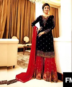 new Embroidery and Sequence work Partywear Dress For Women Ladies Three piece set with Dupatta Low Price Salwar kameez