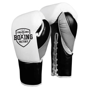 Gants de boxe d'entraînement professionnel sur mesure en cuir véritable de vachette à lacets multi-nuances couleurs personnalisées Logos Arts martiaux - Product Image 1