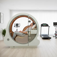 Cabine de sauna pré-assemblée prête à l'emploi pour 1 personne, en bois, avec infrarouge lointain et ions négatifs