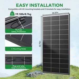 Paneles Solares Monocristalinos Bifaciales de Media Celda de Alta Eficiencia Personalizables, Almacén en EE. UU., Garantía de 25 Años, 1340x670 mm, Portátiles - Product Image 3