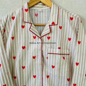 Nuevo Conjunto de Pijama de Algodón para Niños, Hermoso Conjunto de Pijama de Algodón Estampado Indio, Ropa de Dormir 100% Algodón - Product Image 6