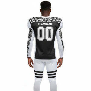 Conjuntos de Uniformes de Fútbol Americano Transpirables Más Vendidos, Unisex, Diseño Sublimado Personalizable de 2 Tonos, 100% Poliéster de Secado Rápido - Product Image 6