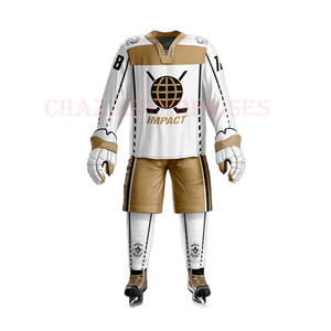 Top High Quality Professional <b>Laced</b> <b>Collar</b> Sublimated Custom Uniform Youth Ice Hockey Jerseys Breathable Team Apparel Wear Set - Product Image 4