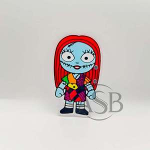 Halloween Custom Logo Acrylic Eyelash <b>Tiles</b> With <b>Magnets</b> For Tweezers Sustainable Design Custom Sally Doll Horror Lash <b>Tiles</b> - Product Image 2