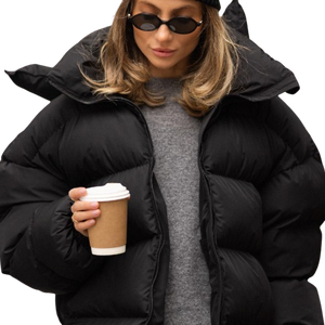 Veste matelassée respirante pour femme en saison froide, avec doublure en laine, design matelassé isolé - Product Image 1