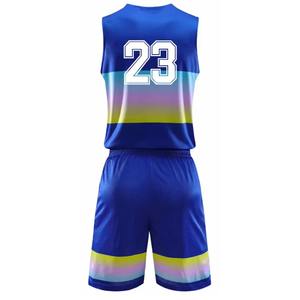 Maillots de basket-ball pour jeunes en maille à col en V personnalisés, uniformes d'équipe de lycée, kit complet - Product Image 3