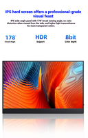 Monitor IPS Portátil de 13.5 Pulgadas 2.5K, 100% SRGB, USB C, para Laptop/Switch/P5/Xbox, Ultra Delgado de 5mm, Carcasa Magnética para Juegos