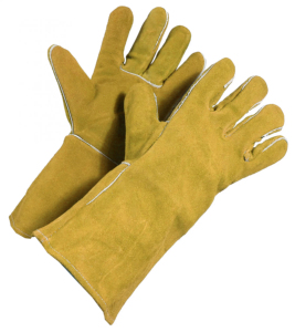 Guantes de Soldadura de Cuero Vacuno de Primera Calidad, Resistentes al Calor, Protección Industrial, Anti-Corte, Uso General - Product Image 6