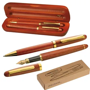 Set Regalo Personalizzato DIRK con Penna a Sfera in Legno - Product Image 1