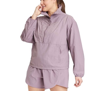 Conjunto de chándal cortavientos unisex 2025 personalizado, chaqueta de nailon ligera, pantalones cortos, estilo informal, cierre de cremallera, a prueba de viento - Product Image 1