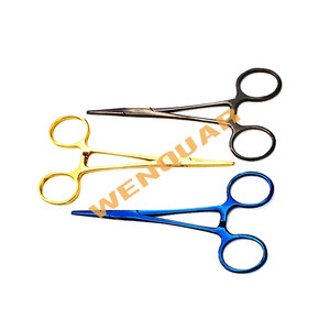 Wenquar 5 pièces Pinces hémostatiques multicolores Or & Noir Titane Acier inoxydable Pinces chirurgicales manuelles - Product Image 6